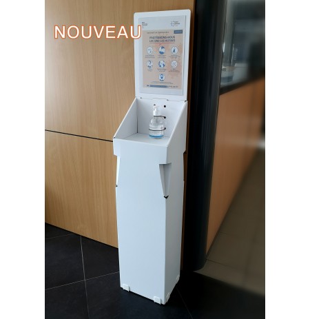 NOUVEAU : Podium pour sécuriser votre gel hydro alcoolique 