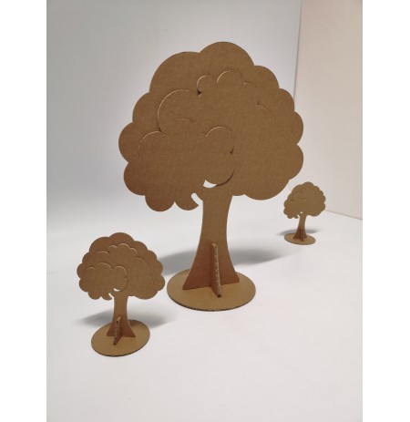 Sapins et arbres en carton petit format