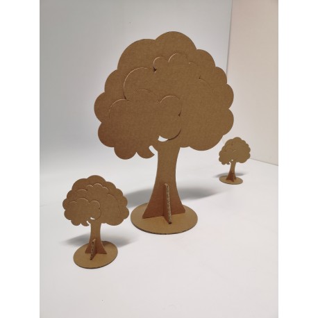 Sapins et arbres en carton petit format